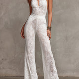 Mono Halter de Encaje Isabella con Detalle de Llave