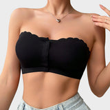 Yack Saint® Sujetador sin tirantes con cierre delantero y estampado de leopardo