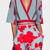 Daphne Vestido Envoltura Floral con Elegancia Atemporal