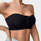 Yack Saint® Sujetador sin tirantes con cierre delantero y estampado de leopardo