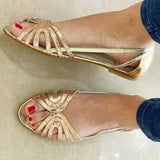 Eleonora | Sandalias Doradas Luz de Verano