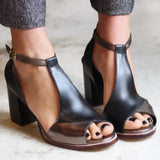 SANDALIAS ELEGANTES CON TACÓN BAJO