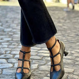 PUMP ELEGANTES CON TIRAS