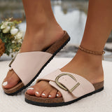Sandalias Slip-On Color Marfil