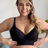 Sujetador de cobertura total Yack Saint® con alisador de espalda – Negro (2 unidades)