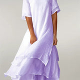 Zaria | Vestido Midi de Dobles Capas para Mujeres