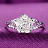 Anillo de rosa marfil Purity
