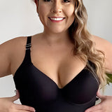 Sujetador push-up Yack Saint® con efecto alisador de espalda – Negro + Beige (pack de 2)