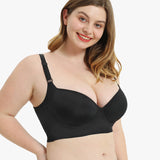 Sujetador de cobertura total Yack Saint® con alisador de espalda – Negro (2 unidades)