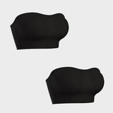 Sujetador bandeau sin costuras y sin tirantes: sin aros y antideslizante