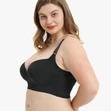Yack Saint® Sujetador push-up con espalda lisa – Negro