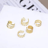 Set de pendientes estilo Hip Hop Y2K
