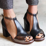 SANDALIAS ELEGANTES CON TACÓN BAJO