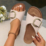 Sandalias Slip-On Color Marfil