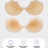 Sujetador invisible de silicona transpirable y autoadhesivo (2 unidades)