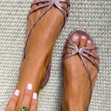 Ginevra | Sandalias Doradas Elegancia de Verano