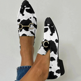 Diana - Mocasines estampados con detalle de hebilla