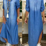 Ibiza - Vestido Maxi De Mezclilla