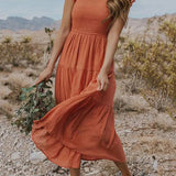 Jelena | Vestido Midi con Volantes para Mujeres