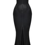 Emily Vestido Maxi Drapado Sin Tirantes