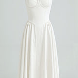 Odete - Vestido midi con corpete estructurado