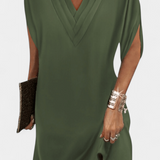 Lesley Vestido Shift Elegante con Escote en V