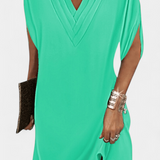 Lesley Vestido Shift Elegante con Escote en V