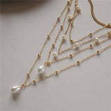 Collar de perlas superpuestas Amelie