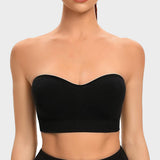Sujetador bandeau sin costuras y sin tirantes: sin aros y antideslizante