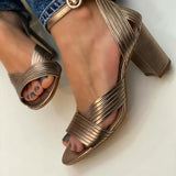 SANDALIAS ELEGANTES CON TIRAS