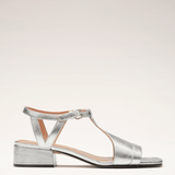Serena | Sandalias Plateadas de Verano