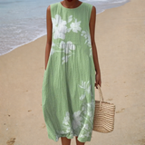 Éwan - Vestido de Verano Confortable Sin Mangas