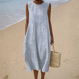 Rosa - Vestido de Verano Cómodo Sin Mangas