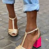 SANDALIAS ELEGANTES CON T-BAR
