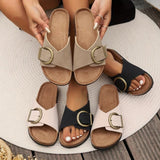 Sandalias Slip-On Color Marfil