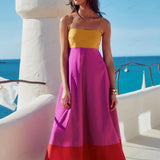 Agneta | Vestido Midi de Verano con Tirantes Finos para Mujeres
