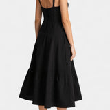 Flora Vestido Midi A-Line con Corsé