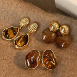 Set de 3 Pendientes Estilo Francés Vintage