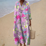 Élise - Vestido de Verano Impreso Halagador