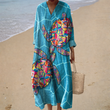 Éloïse - Vestido de Verano Impreso Halagador