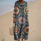 Amélie - Vestido de Verano Impreso Halagador