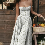Ember | Vestido Midi Sin Mangas Estilo Corsé para Mujeres