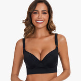 Yack Saint® Sujetador push-up con espalda lisa – Negro