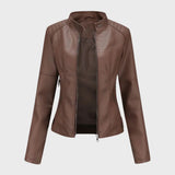 Romina | Chaqueta de Cuero Casual