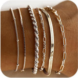 Set de pulseras Isabella Vernetta | Oro blanco