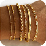 Set de pulseras Isabella Vernetta | Oro blanco