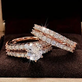 Set de Anillos Eternal Radiance | Dorado