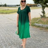 Elonia | Vestido Midi de Manga Corta para Mujeres
