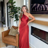 Aurelia | Vestido de pliegues de un solo hombro