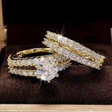 Set de Anillos Eternal Radiance | Dorado